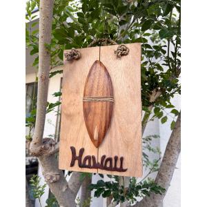 ハワイアン　ウッドサインボード　（サーフボード） ■ アメリカン雑貨 アメリカ雑貨