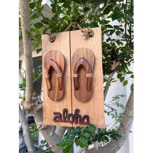 ハワイアン　ウッドサインボード　（サンダル） ■ アメリカン雑貨 アメリカ雑貨