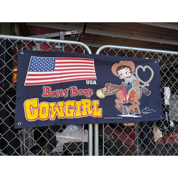 ベティ・ブープ　デニムバナー　（カウガール） ■ アメリカン雑貨 アメリカ雑貨