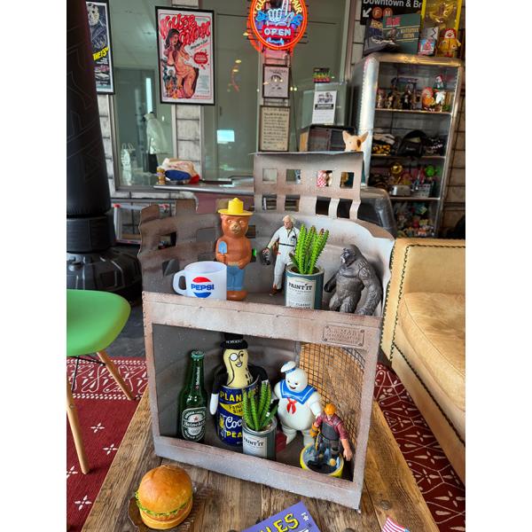 ドラム缶　2段　廃墟工場　プランター　ジオラマ廃墟基地　ディスプレイ台 ■ アメリカン雑貨 アメリカ...