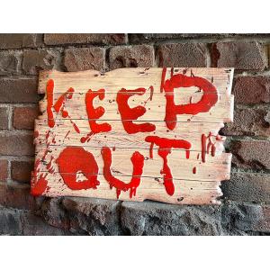 KEEP OUT 立入禁止 警告サイン ブリキ看...の商品画像