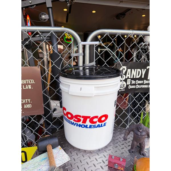コストコ　5ガロンバケツ　18Lサイズ　（フタ付き）　MADE IN U.S.A.　アメリカのバケツ...