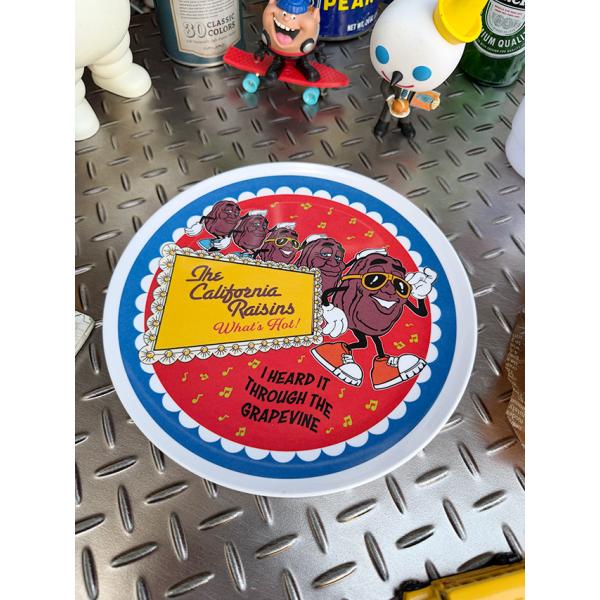 カリフォルニアレーズン　メラミンプレート　お皿 ■ アメリカン雑貨 アメリカ雑貨