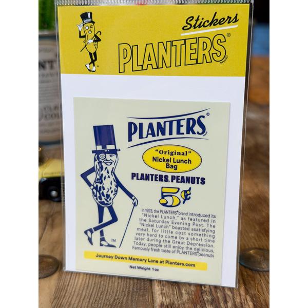 ミスターピーナッツ　オフィシャル　ステッカー　（昔の広告） ■ アメリカン雑貨 アメリカ雑貨