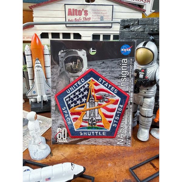 NASA　オフィシャル　ワッペン　（スペースシャトル/STS-104） ■ アメリカン雑貨 アメリカ...