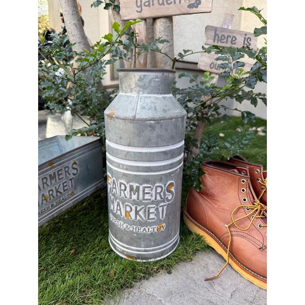 ファーマーズマーケット　ミルク缶　（Sサイズ） ■ アメリカン雑貨 アメリカ雑貨
