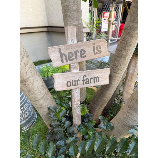 「OUR FARM」　ウッド製　ガーデンサインボード S ■ アメリカン雑貨 アメリカ雑貨