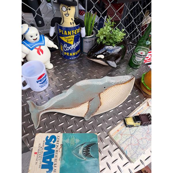 クジラ　プレート　くじらのお皿　陶器製 ■ アメリカン雑貨 アメリカ雑貨