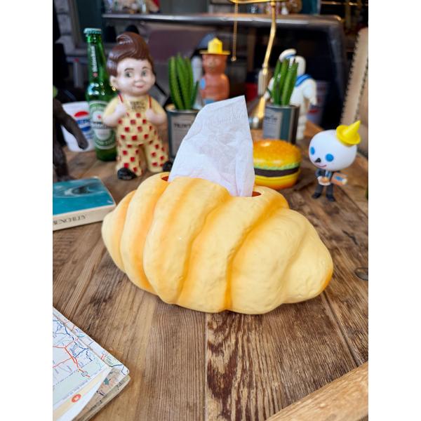 クロワッサン　ティッシュケース　※ハーフサイズティッシュ用 ■ アメリカン雑貨 アメリカ雑貨