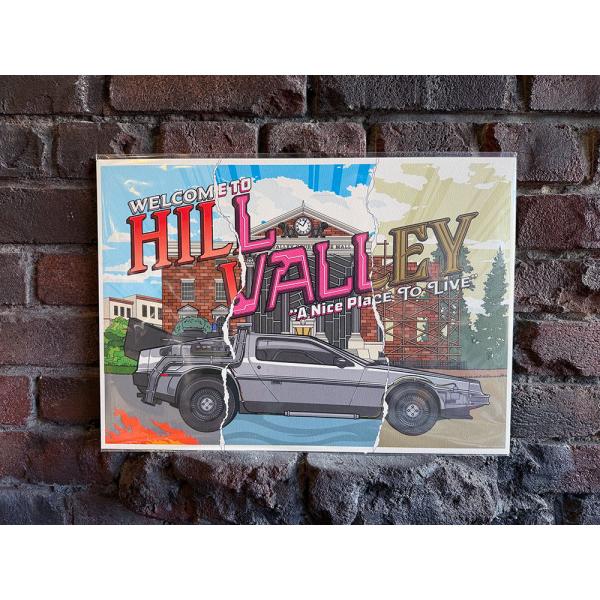 世界限定995枚　映画　バック・トゥ・ザ・フューチャー　40周年アニバーサリー　ヒルバレー　A3サイ...