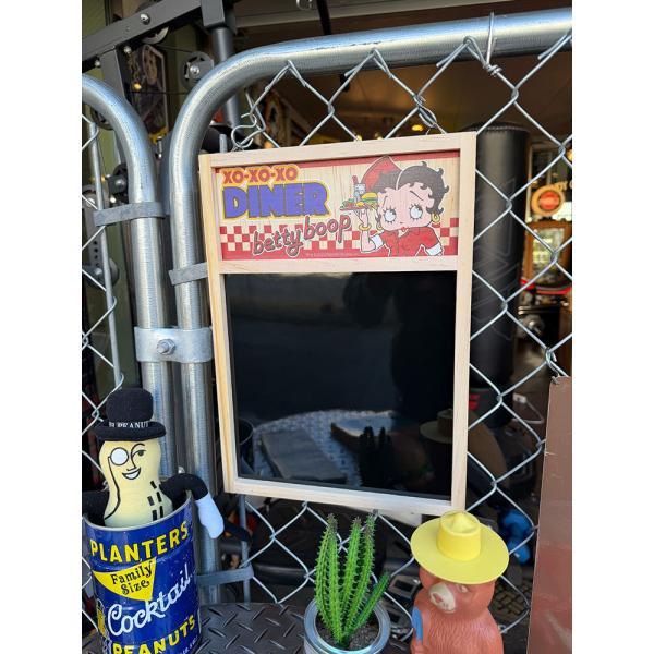 ベティ・ブープ　ウッデン　ブラックボード　（長方形タイプ） ■ アメリカン雑貨 アメリカ雑貨