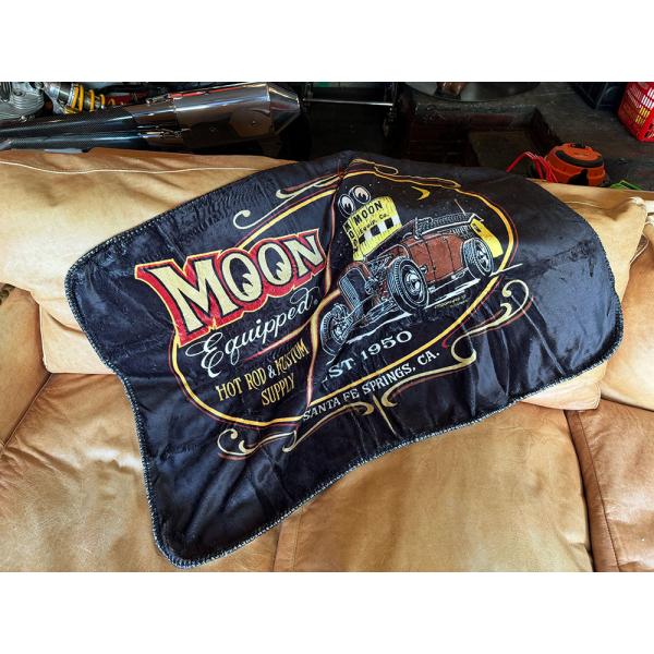 ムーンイクイップド　ロードスター　フリースブランケット　100cm×70cm　ムーンアイズ ■ アメ...