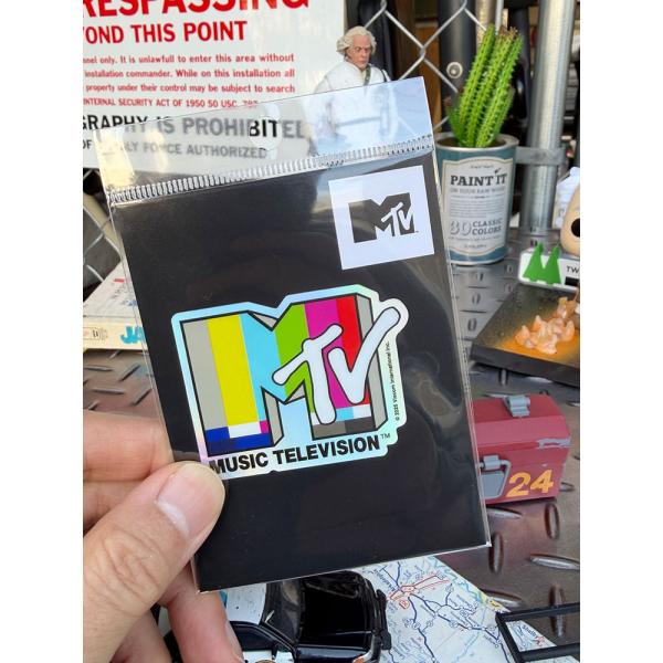 MTV　ミュージックテレビジョン　オフィシャル　ホログラム　ステッカー　（試験電波） ■ アメリカン...