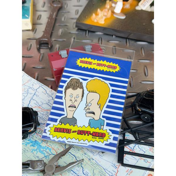 ビーバス＆バットヘッド　オフィシャル　ダイカット　ステッカー　（バストショット）　MTV ■ アメリ...