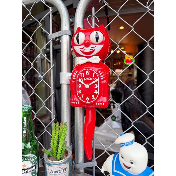 誕生90周年　限定モデル　キットキャット　クロック　（クラシックレッド） ■ アメリカン雑貨 アメリ...