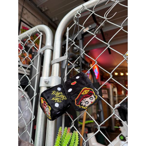 ベティ・ブープ　ファジーダイス　（ブラック）　ハンギングダイス ■ アメリカン雑貨 アメリカ雑貨