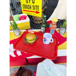 アメリカのレストランで使われてる業務用　ファーストフードトレイ　（レッド）　単品 ■ アメリカン雑貨 アメリカ雑貨
