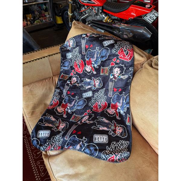 ベティ・ブープ　フリースブランケット　100cm×70cm　（ブラック） ■ アメリカン雑貨 アメリ...