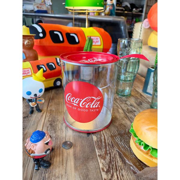 コカ・コーラ　クリアストレージ　（ラウンドロゴ） ■ アメリカン雑貨 アメリカ雑貨