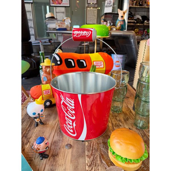 コカ・コーラ　コーク缶型ハンドル　ビバレッジ　バケツ ■ アメリカン雑貨 アメリカ雑貨