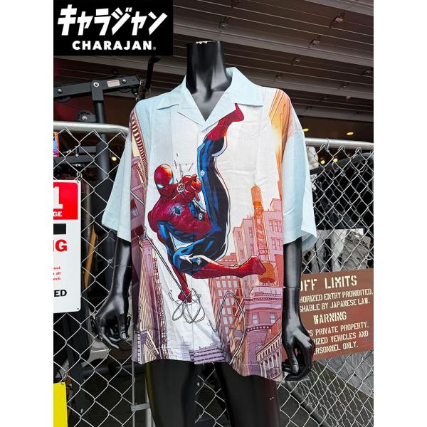 マーベル　スパイダーマン　アロハシャツ　（LLサイズ）　※Lサイズは元々展開なし　キャラジャン　アベ...