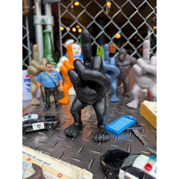 Xフィンガーマン　ポリレジン　フィギュア　（ブラック） ■ アメリカン雑貨 アメリカ雑貨