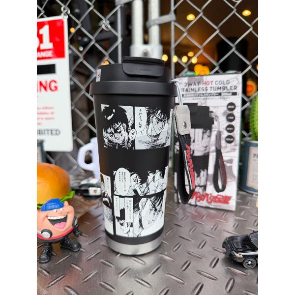 バリバリ伝説　名シーン　真空断熱　ステンレス　保温＆保冷　タンブラー　500ml　巨摩郡 ■ アメリ...