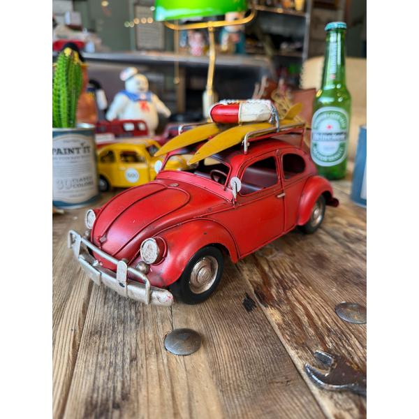 サーフビートル　ブリキオブジェ　（レッド） ■ アメリカン雑貨 アメリカ雑貨