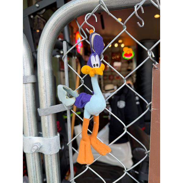 デッドストック★　ロードランナー　ぬいぐるみ　クリップオン　キーホルダー　※色あせ、汚れあり ■ ア...