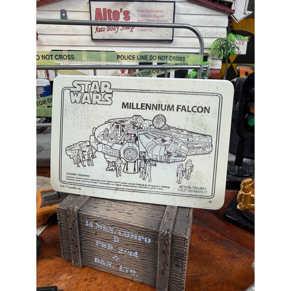 スターウォーズ　レトロデザイン　ステッカー　（ミレニアムファルコン） ■ アメリカン雑貨 アメリカ雑...