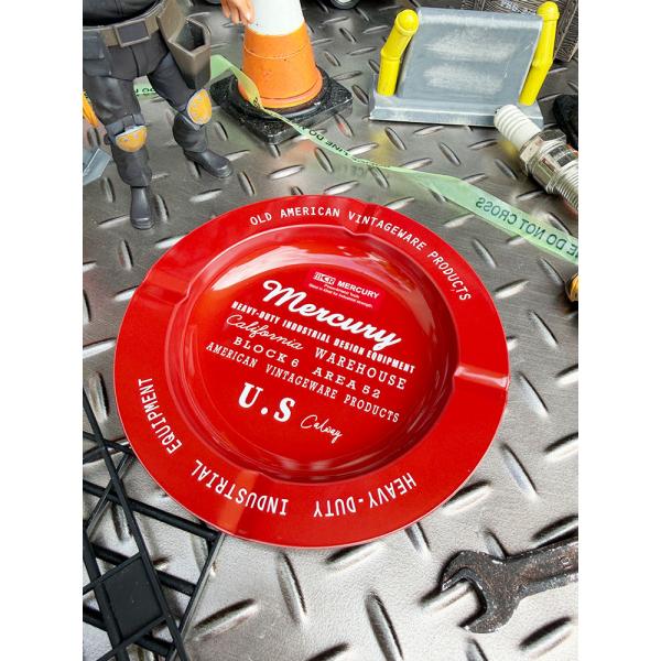 マーキュリー　ヴィンテージ　スモールトレイ　（レッド）　灰皿　コイントレイ ■ アメリカン雑貨 アメ...