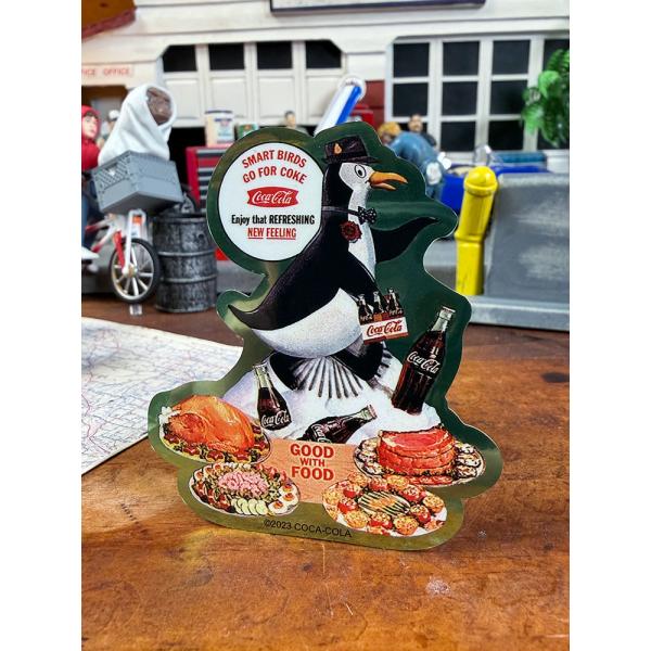 コカ・コーラ　オフィシャル　ミニステッカー　（ペンギン） ■ アメリカン雑貨 アメリカ雑貨