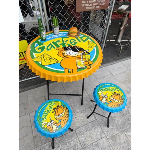 ガーフィールド　ボトルキャップ　テーブル＆チェアー（2脚）　3点セット ※沖縄・離島は配送不可 ■ ...