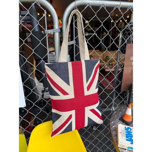 ユニオンジャック　ゴブラン織り　トートバッグ　イギリス国旗 ■ アメリカン雑貨 アメリカ雑貨
