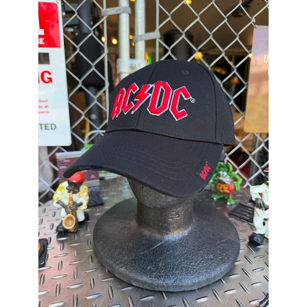 AC/DC オフィシャル　キャップ　（Red Logo）　立体刺繍　ダメージ加工　公式グッズ ■ ア...