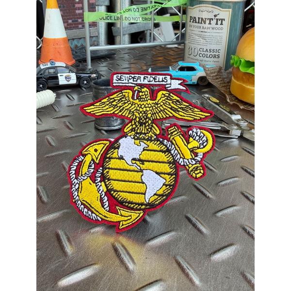 USMC　アメリカ海兵隊　ミリタリーワッペン　（ダイカットエンブレム） ■ アメリカン雑貨 アメリカ...
