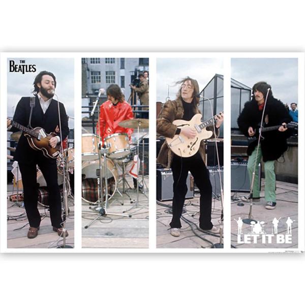 ビートルズ　ルーフトップコンサート　オフィシャルポスター　（Let It Be Bars）　映画　ザ...