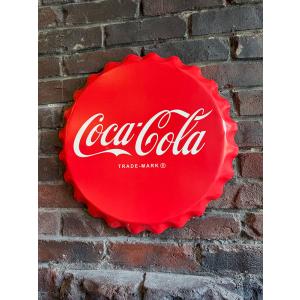 Coca Cola（コカコーラ） ボトルキャップサイン ブリキ看板
