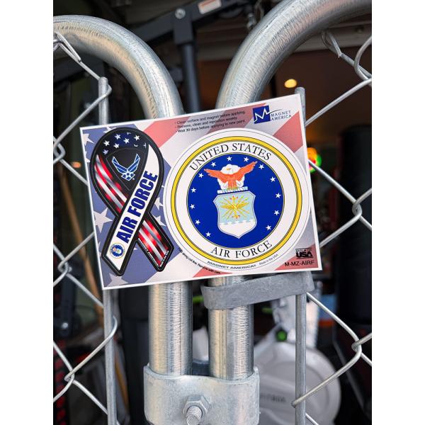 U.S.エアフォース　リボンマグネット　＆　エンブレム　マグネット　MADE IN U.S.A. ■...