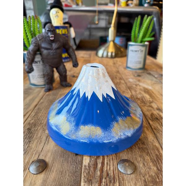 富士山　蚊遣り　瀬戸焼　陶器製　蚊取り線香置き　青富士 ■ アメリカン雑貨 アメリカ雑貨