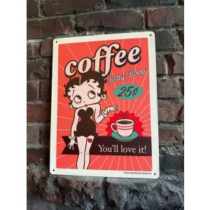 ベティ・ブープ ブリキ看板 (コーヒー) ■ ア...の商品画像