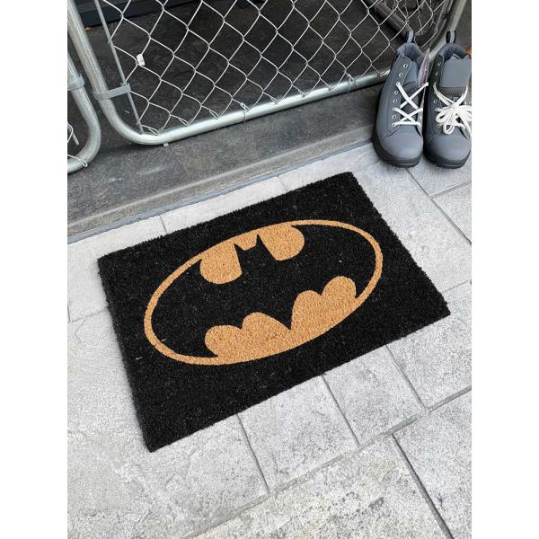 バットマン　ロゴ　オフィシャル　ココマット　玄関マット　コイヤーマット　公式グッズ ■ アメリカン雑...