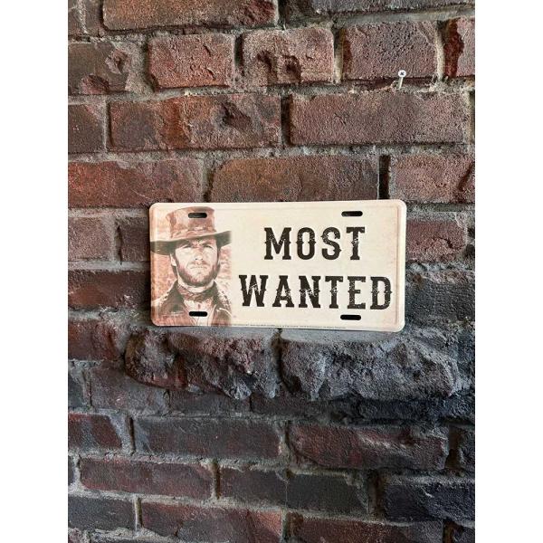 クリント・イーストウッド　ライセンスプレート　（MOST WANTED） ■ アメリカン雑貨 アメリ...