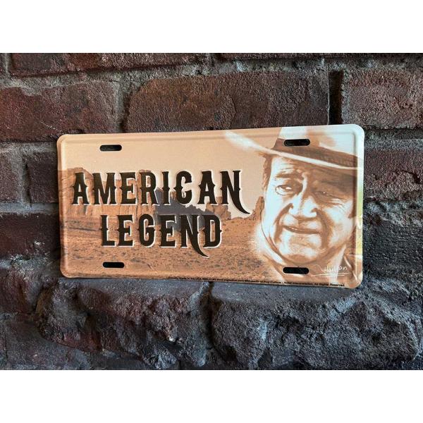 ジョン・ウェイン　ライセンスプレート　（アメリカンレジェンド） ■ アメリカン雑貨 アメリカ雑貨