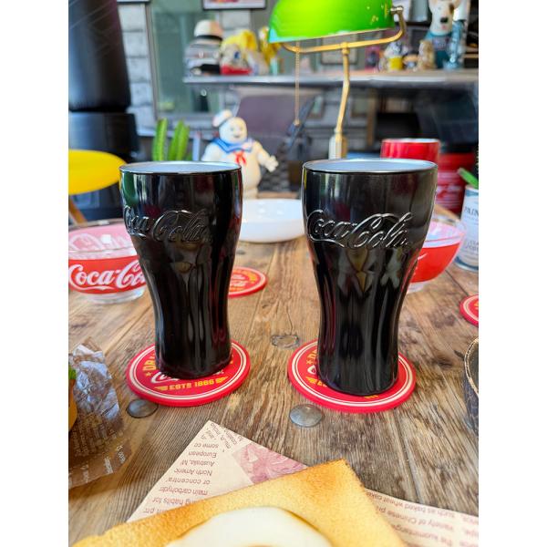 コカ・コーラ　オフィシャル　プレミアム　ジェニュイングラス　370ml　ガラス製　（2個セット/ブラ...