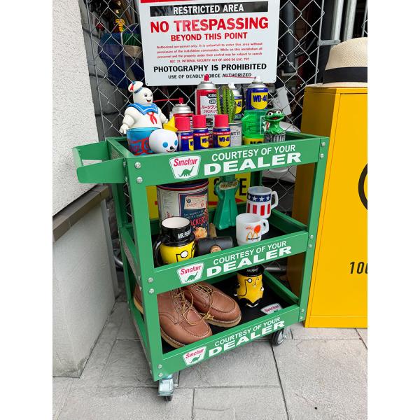 シンクレア　スチールワゴン　（キャスター付き）　ツールワゴン ■ アメリカン雑貨 アメリカ雑貨