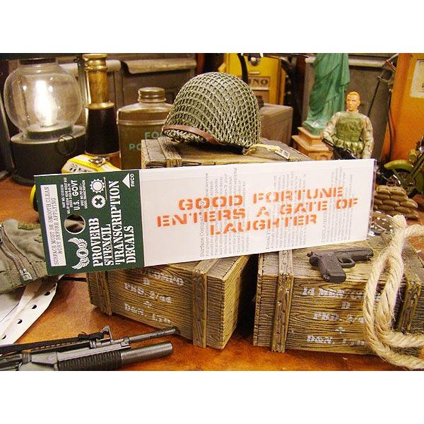 ことわざステンシル転写ステッカー　（笑う門には福来たる）　アメリカ雑貨　アメリカン雑貨　車　シール　...