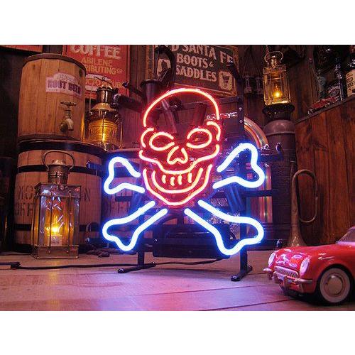 【即納】【在庫あり】 スカルヘッド　ネオン管 ■ 【6ヶ月保証付き】 ■ アメリカ雑貨 アメリカン雑...