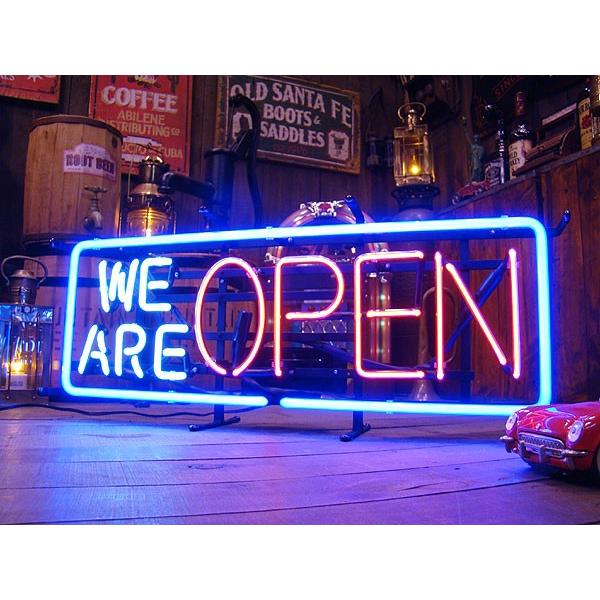 【即納】【在庫あり】 WE ARE OPEN　ネオン管 ■ 【6ヶ月保証付き】 ■ アメリカ雑貨 ア...