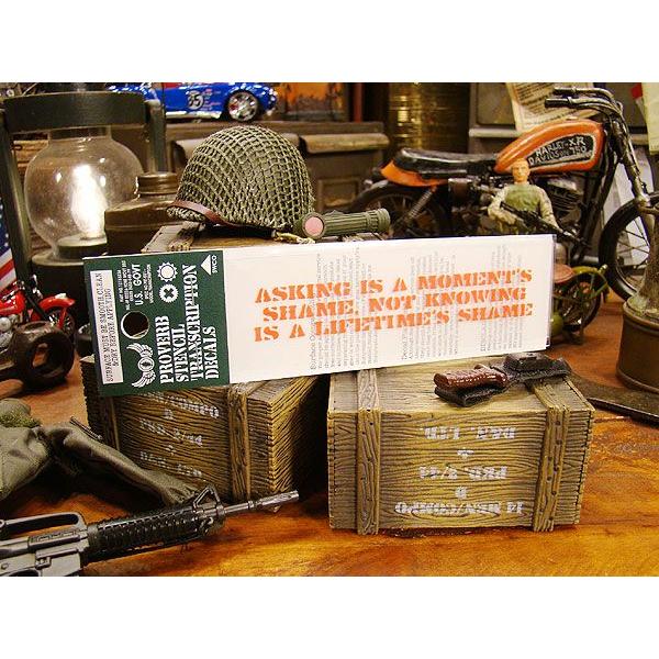 ことわざステンシル転写ステッカー　（聞くは一時の恥聞かぬは一生の恥）　アメリカ雑貨 アメリカン雑貨　...